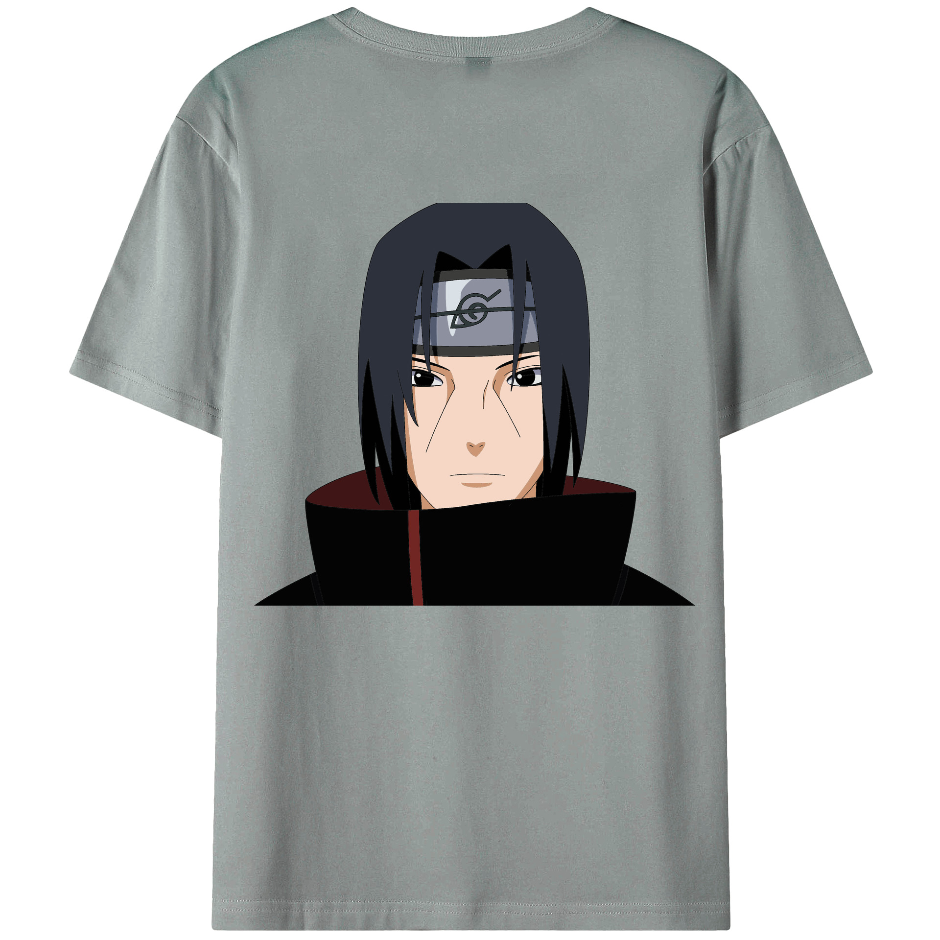 （画像用） NARUTO -ナルト- うちは イタチ Uchiha Itachi 綿100％ メンズ半袖Tシャツ（バックプリント） 通気性